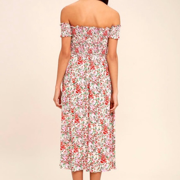 Lulus Midi Dress. NEW WITH TAGS - Picture 2 of 2